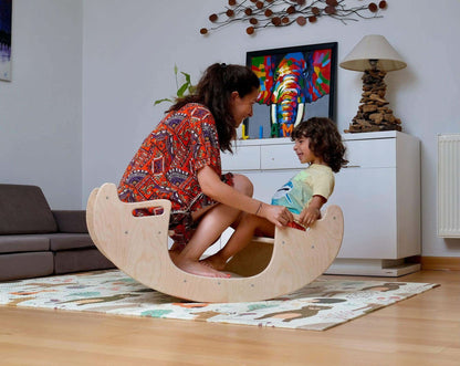 2in1-Montessori Wooden Seesaw-Table Chair Set-3