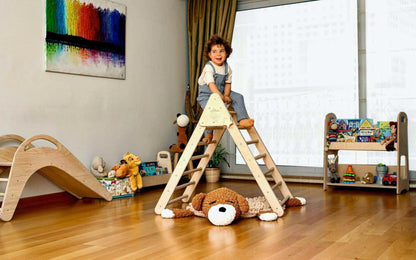 Climbing Triangle and Ramp Set 2-in-1 | Foldable Montessori Play Set-1